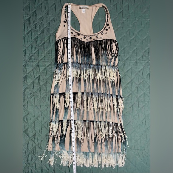 MUSE / BOSTON PROPER Ombre Fringe Dress, Size 2, EUC - Picture 12 of 15